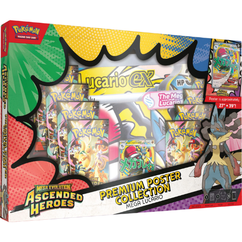 Pokémon TCG: Mega Evolution 2.5: Ascended Heroes: Premium Poster Collection - Mega Lucario (Presale) - Est. Mar 20, 2026