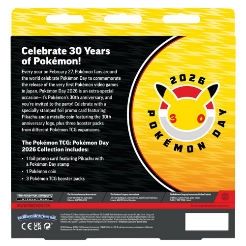 Pokémon TCG: Pokémon Day 2026 Collection (Presale) - Est. Jan 30, 2026