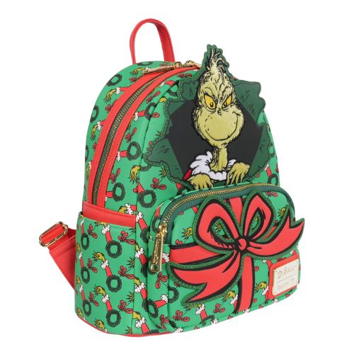 How the Grinch Stole Christmas Grinch Christmas Present Mini-Backpack - Entertainment Earth Exclusive