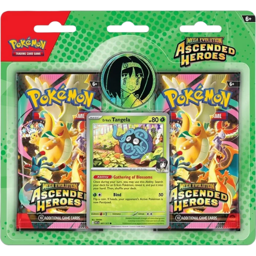 Pokémon TCG: Mega Evolution 2.5: Ascended Heroes: 2-Booster Blister Carton Erika's Tangela - (Presale) - Est. Jan 30, 2026