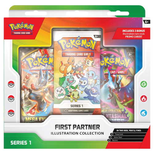 Pokémon TCG: First Partner Illustration Collection: Series 1 (Presale) - Est. Mar 20, 2026
