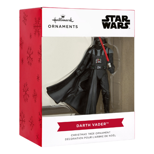 Hallmark Star Wars Darth Vader Resin Christmas Figurine Ornament, with Lightsaber