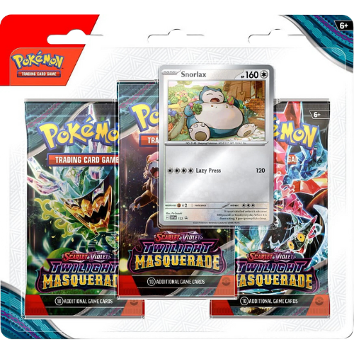 Twilight Masquerade 3 Pack Blister [Snorlax]