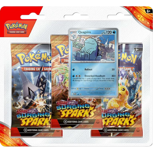 Surging Sparks 3 Pack Blisters [Quagsire]