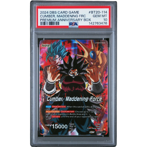 2024 DRAGON BALL SUPER CARD GAME PREMIUM ANNIVERSARY BOX BT20-114 CUMBER, MADDENING FORCE/EVIL SAIYAN
