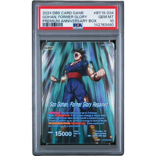 2024 DRAGON BALL SUPER CARD GAME PREMIUM ANNIVERSARY BOX BT19-034 SON GOHAN/SON GOHAN, FORMER GLORY REGAINED