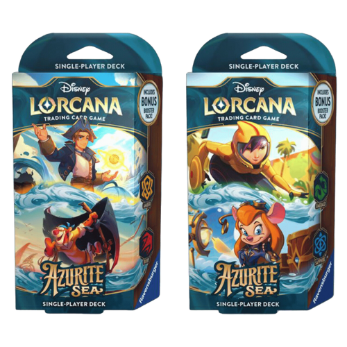 Disney Lorcana: Azurite Sea Starter Deck [Set of 2]