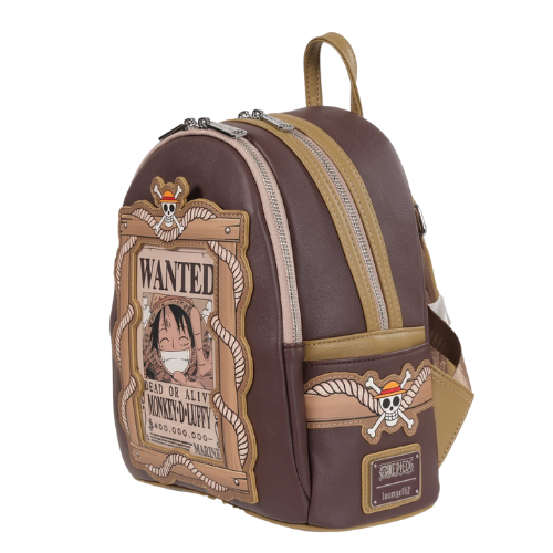 One Piece Wanted Dead or Alive Monkey D. Luffy Mini-Backpack - Entertainment Earth Exclusive