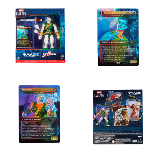 Spider-Man Marvel Legends Magic: The Gathering Man-Wolf 6-Inch Action Figure and Card (Presale) - Est. Nov 2025