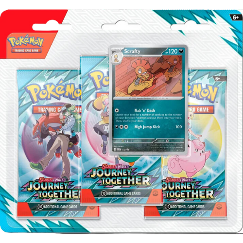 Scarlet & Violet: Journey Together 3-Pack Blister (Scrafty)