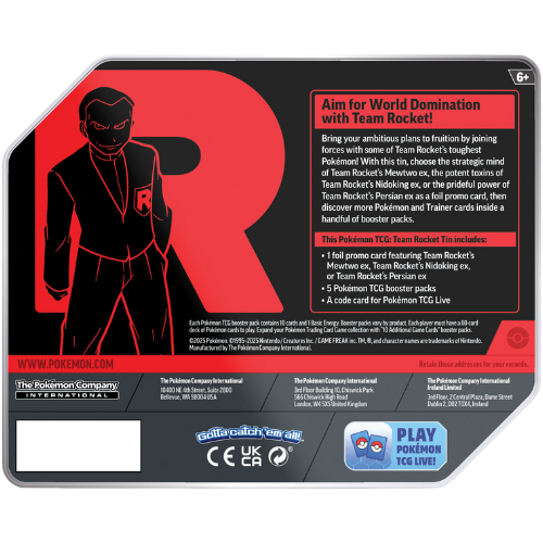 Team Rocket Tin (Mewtwo)