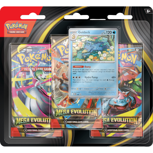 Pokémon TCG: Mega Evolution 1: 3-Booster Blister (golduck)