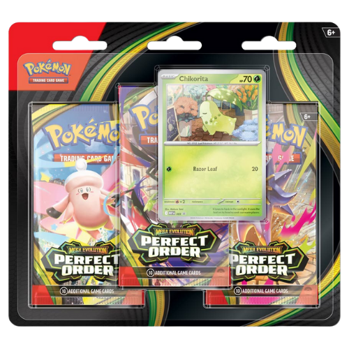 Pokémon TCG: Mega Evolution 3: Perfect Order: 3-Booster Blister Carton (24) (Presale) - Est. Mar 27, 2026