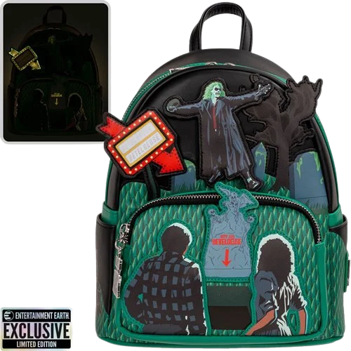 Beetlejuice Graveyard Glow-in-the-Dark Mini-Backpack - Entertainment Earth Exclusive