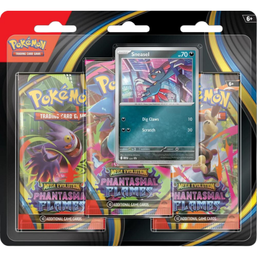 Pokémon TCG: Mega Evolution 2: Phantasmal Flames: 3-Booster [Sneasel] (Presale) - Est. Nov 14, 2025