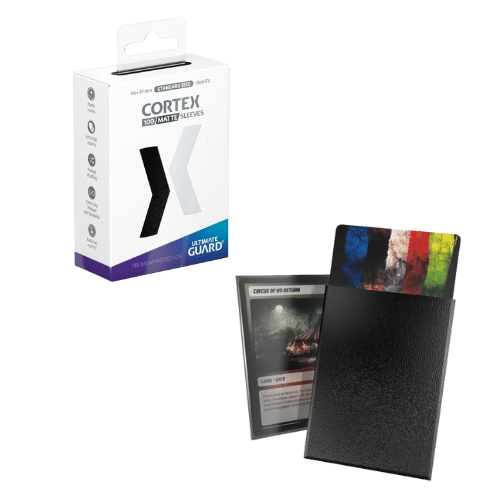 Cortex Sleeves Matte Standard Size (100) - Black